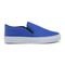 Sneaker Slip On Feminino Tênis Casual Versátil Sola Alta Flat Emborrachada Confortável Leve Azul Royal - Marca super shoes