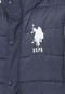 Colete Puffer U.S. Polo Bordado Azul-Marinho - Marca U.S. Polo