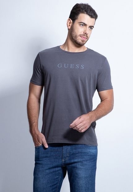 T-SHIRT MASC GUESS SILK RELEVO - Marca Guess