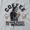 Camiseta Feminina Coffee Because Murder Is Wrong - Mescla Cinza - Marca Studio Geek 