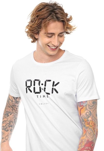 Camiseta Colcci Rock Time Branca - Marca Colcci