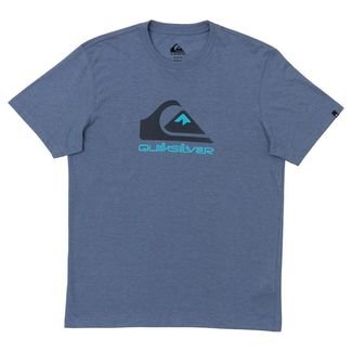 Camiseta Quiksilver Full Logo Masculina Azul Mescla