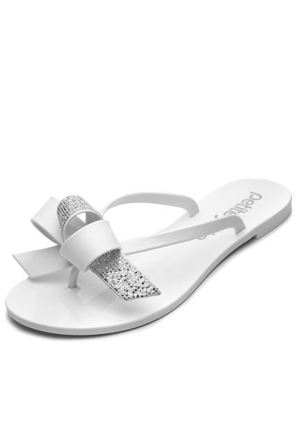 Rasteira Petite Jolie Noah Branco - Marca Petite Jolie