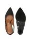 Scarpin Vizzano Slingback Preto - Marca Vizzano