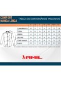 Camisa Manga Longa Amil Comfort Algodão Vermelho 1769 - Marca Amil