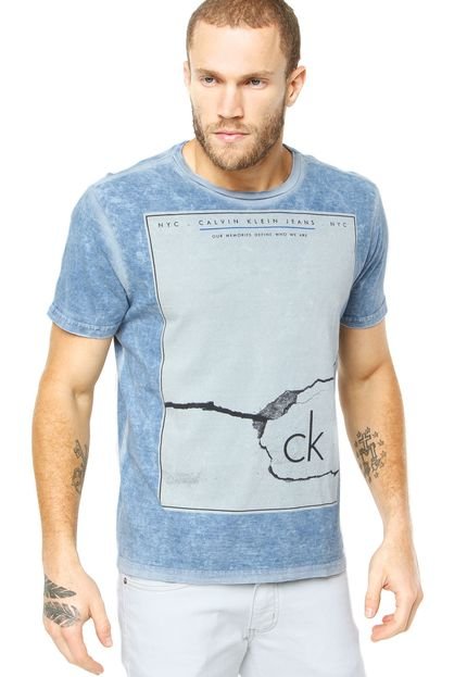 Camiseta Calvin Klein Jeans Memories Azul - Marca Calvin Klein Jeans