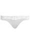 Calcinha Calvin Klein Underwear Renda Larga Visco Liso Cinza - Marca Calvin Klein Underwear