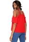 Blusa Ciganinha Kroon Fashion Guipir Vermelha - Marca Kroon Fashion