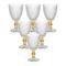 Jogo de Taças de Vidro Bico de Abacaxi Transparente Luxo Amarela - Casambiente - Marca Casa Ambiente