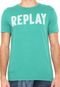 Camiseta Replay Line Verde - Marca Replay