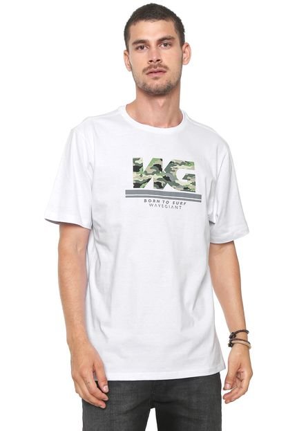 Camiseta WG Army Branca - Marca WG Surf