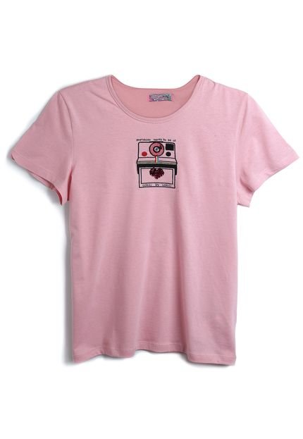 Camiseta Colcci Fun Menina Frontal Rosa - Marca Colcci Fun