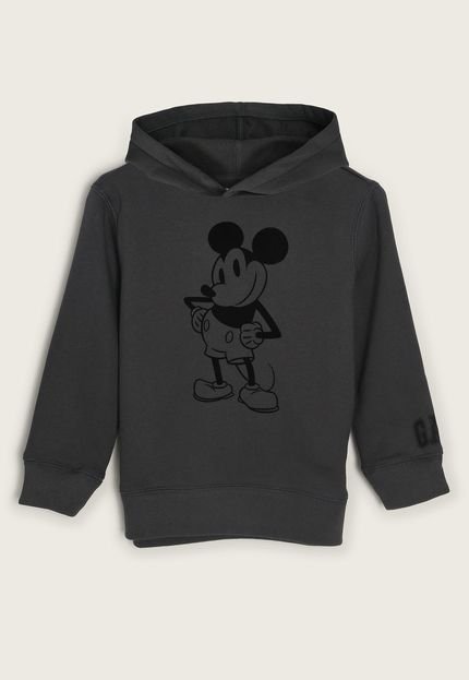 Blusa Infantil de Moletom GAP Mickey Mouse Preto - Marca GAP