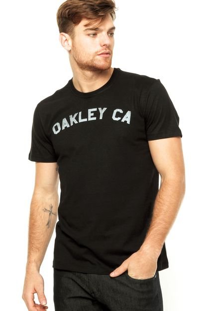 Camiseta MC Oakley Basic Arc Logo Jet Black - Marca Oakley