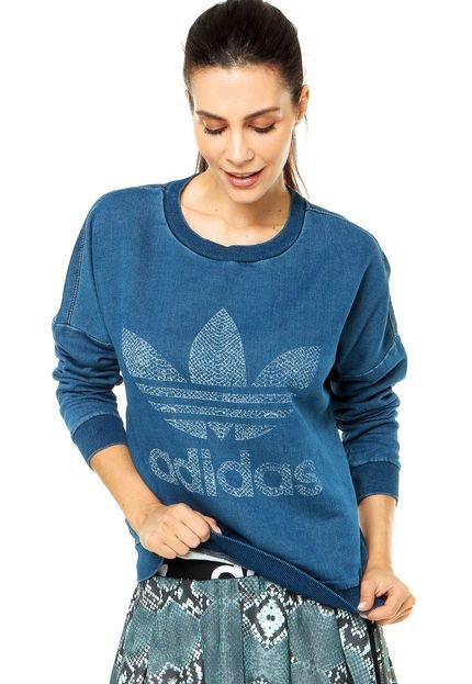 Blusa Moletom adidas Originals Track Azul - Marca adidas Originals