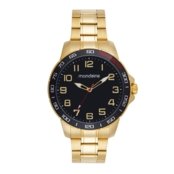 Relógio Masculino Casual Robusto Dourado Mondaine - Marca Mondaine