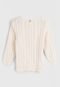 Suéter Name It Tricot Off-White - Marca Name It