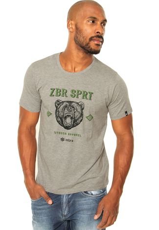 Camiseta Zebra Grizzly Cinza