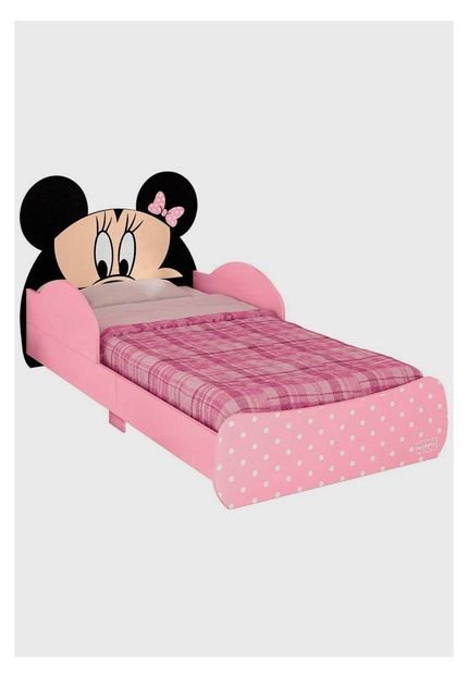 Mini Cama Pura Magia Disney Minnie Rosa - Marca Pura Magia