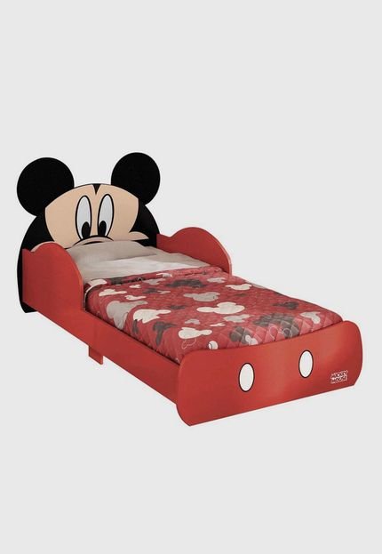 Mini Cama Pura Magia Disney Mickey Vermelho - Marca Pura Magia