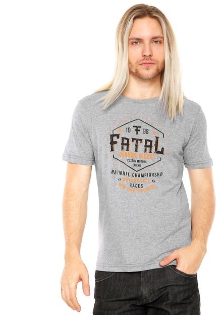 Camiseta Fatal Surf Estampada Cinza - Marca Fatal Surf