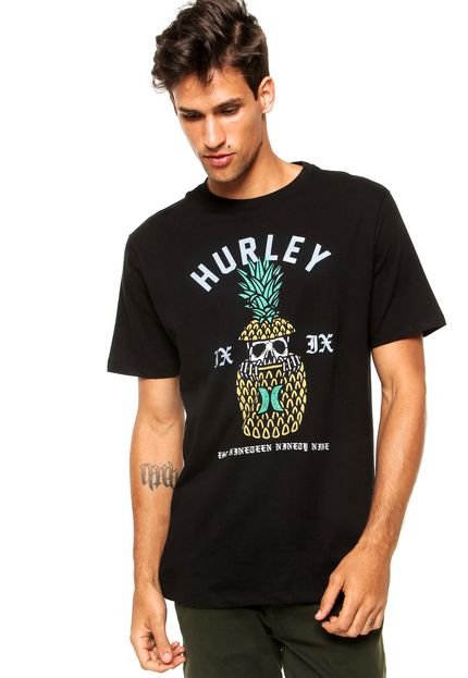 Camiseta Manga Curta Hurley Pina Preta - Marca Hurley