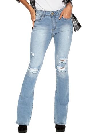 Calça Jeans It's & Co Bootcut Eco-Recycle Azul