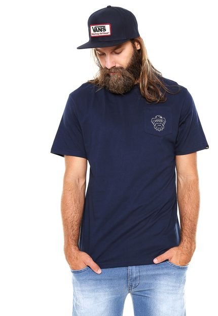 Camiseta Vans Thunderbird Pocket T Azul-Marinho - Marca Vans
