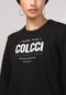 Blusa de Moletom Fechada Colcci Logo Preta - Marca Colcci