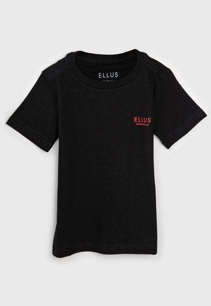 Camiseta Ellus Kids Infantil Logo Preta - Marca Ellus Kids