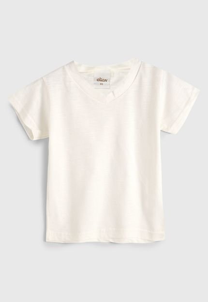 Camiseta Elian Manga Curta Menino Branco - Marca Elian