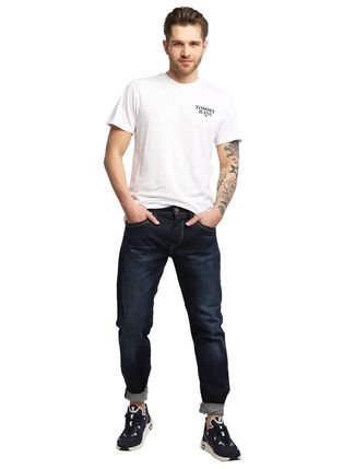 Camiseta Tommy Jeans Masculina Chest Entry Logo Branca