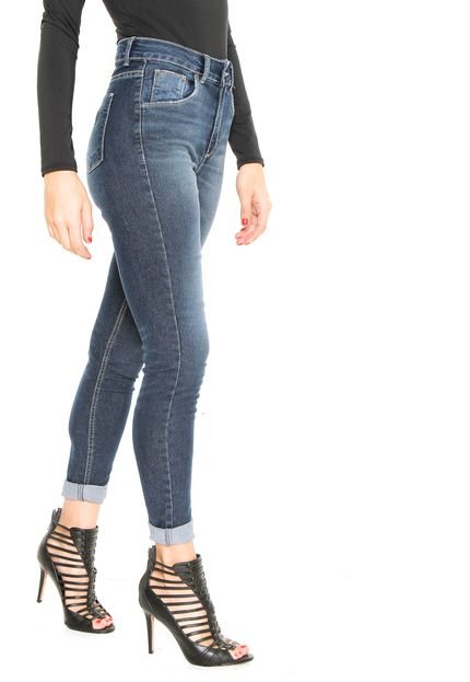 Calça Jeans Guess Skinny Recortes Azul - Marca Guess
