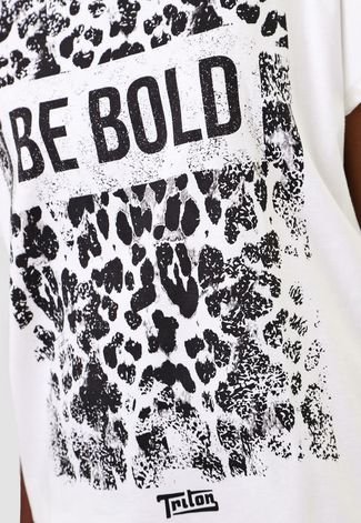 Camiseta Triton Be Bold Off-White
