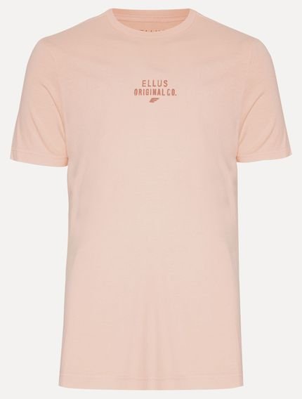 Camiseta Ellus Cotton Fine Washed Originals Salmão Mescla - Marca Ellus