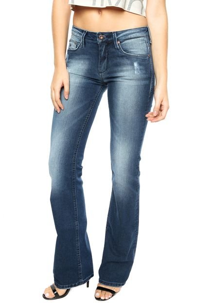 Calça Jeans Calvin Klein Jeans Flare Estonada Azul - Marca Calvin Klein Jeans