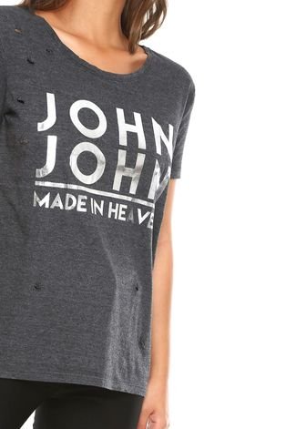 Camiseta John John Tag Cinza - Compre Agora