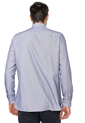 Camisa Lacoste Reta Padronagens Azul-marinho