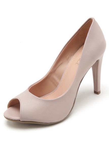 Peep Toe Mixage Salto Fino Rosa - Marca Mixage