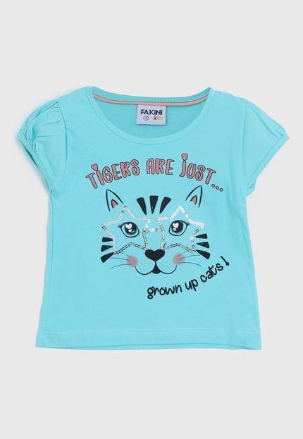 Blusa Fakini Infantil Tigre Azul - Marca Fakini