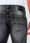 Calça Jeans Skinny Preta Estonada com Elastano - Marca Hangar 33