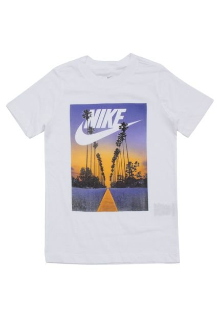 Camiseta Nike Menino Frontal Branca - Marca Nike