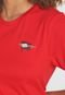Camiseta Tommy Hilfiger Flag Bordada Vermelha - Marca Tommy Hilfiger