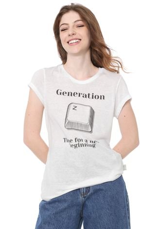 Camiseta Coca-Cola Jeans Generation Branca