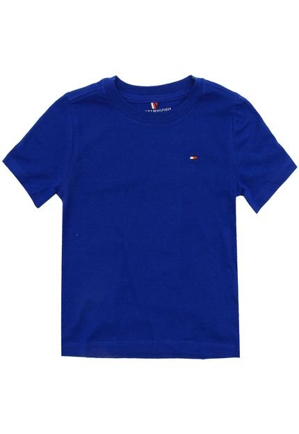 Camiseta Tommy Hilfiger Kids Menino Lisa Azul-Marinho - Marca Tommy Hilfiger Kids