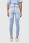 Calça Cropped Jeans Biotipo Skinny Estonada Azul - Marca Biotipo