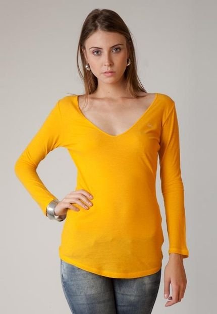 Blusa Slim Original Amarela - Marca Colcci