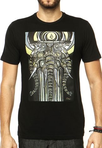 Camiseta Volcom Ryno Elephant Preta