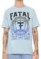 Camiseta Fatal Estampada Azul - Marca Fatal