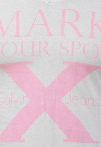Camiseta Calvin Klein Jeans Mark Cinza